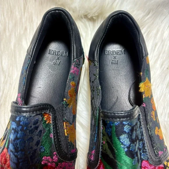 ERDEM X H&M Floral Brocade Slip-on Sneakers - Picture 9 of 11